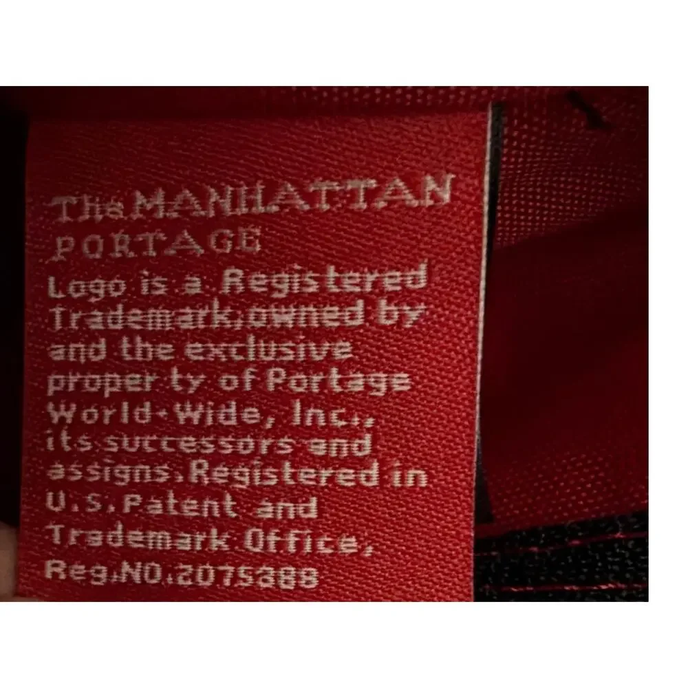 Manhattan Portage Chrystie Backpack Red Cordura Brand Fabric